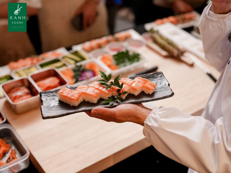 Oshisushi cá hồi