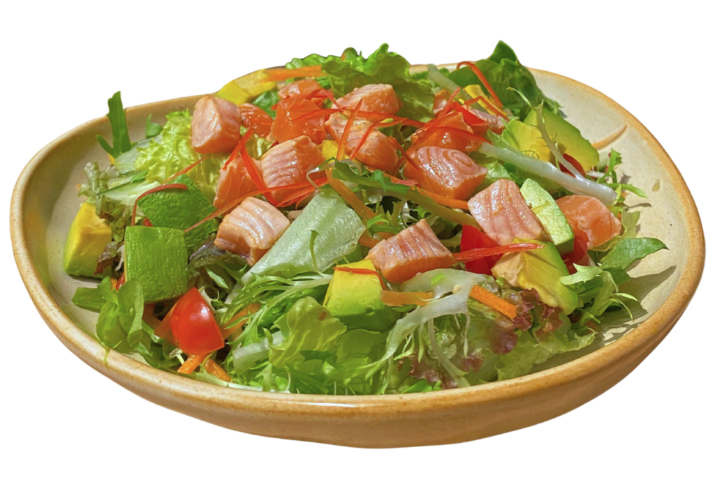 Salad bơ cá hồi nhà hàng nhật bản Xanh sushi