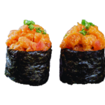 Sushi Gunkan Cá Hồi Sốt Cay