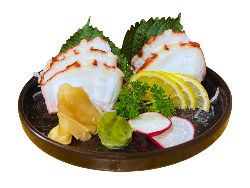 sashimi bạch tuộc 5 miếng