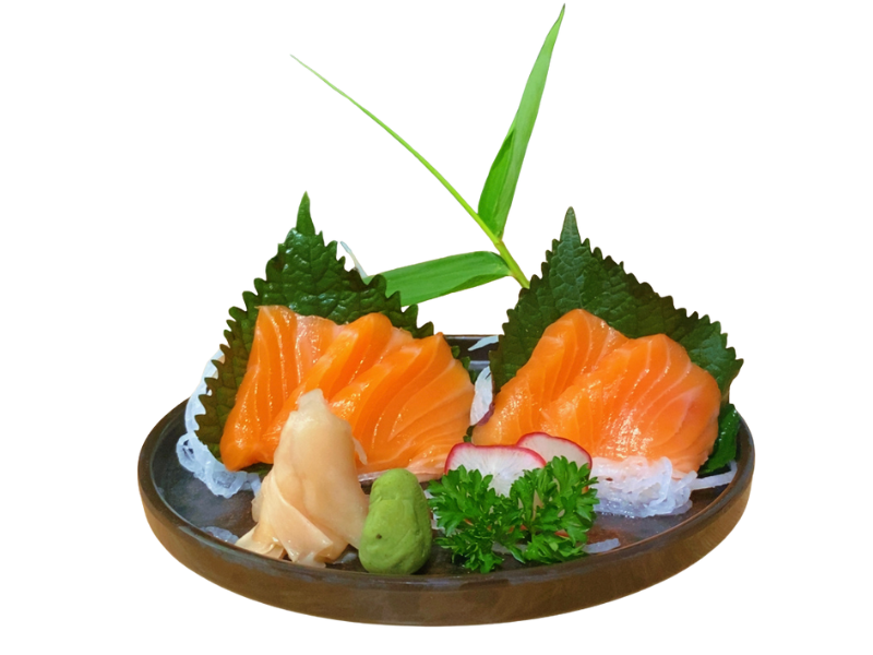 sashimi cá hồi 5 miếng